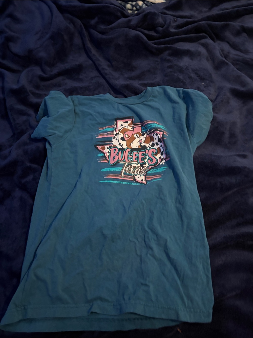 Buc-ee's Kids Short Sleeve Teal Graphic Tee